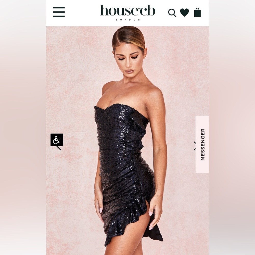 House of CB sequin bodysuit and skirt